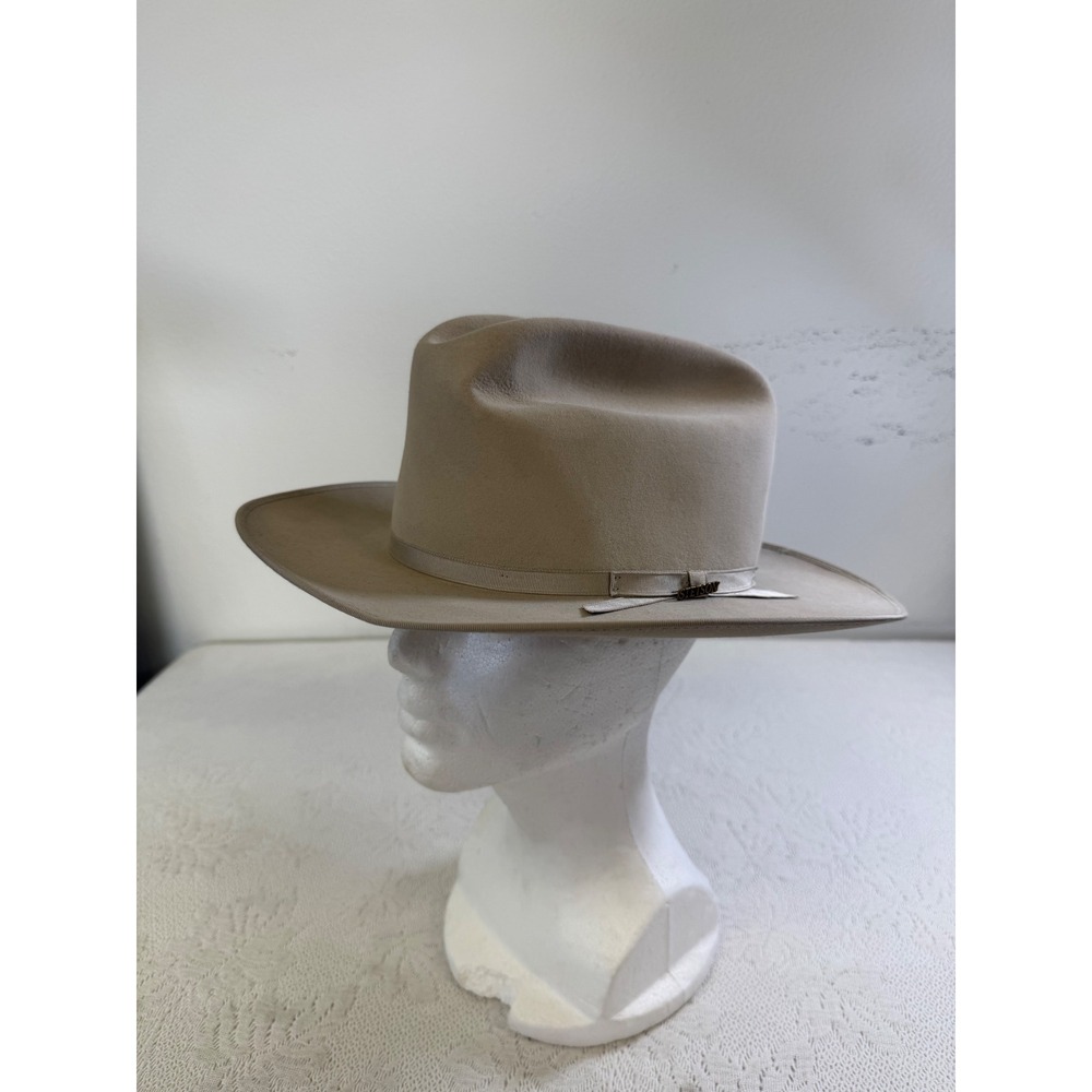 Stetson Open Road 4X Beaver Silverbelly Felt Western Fedora Hat Size 6 7/8